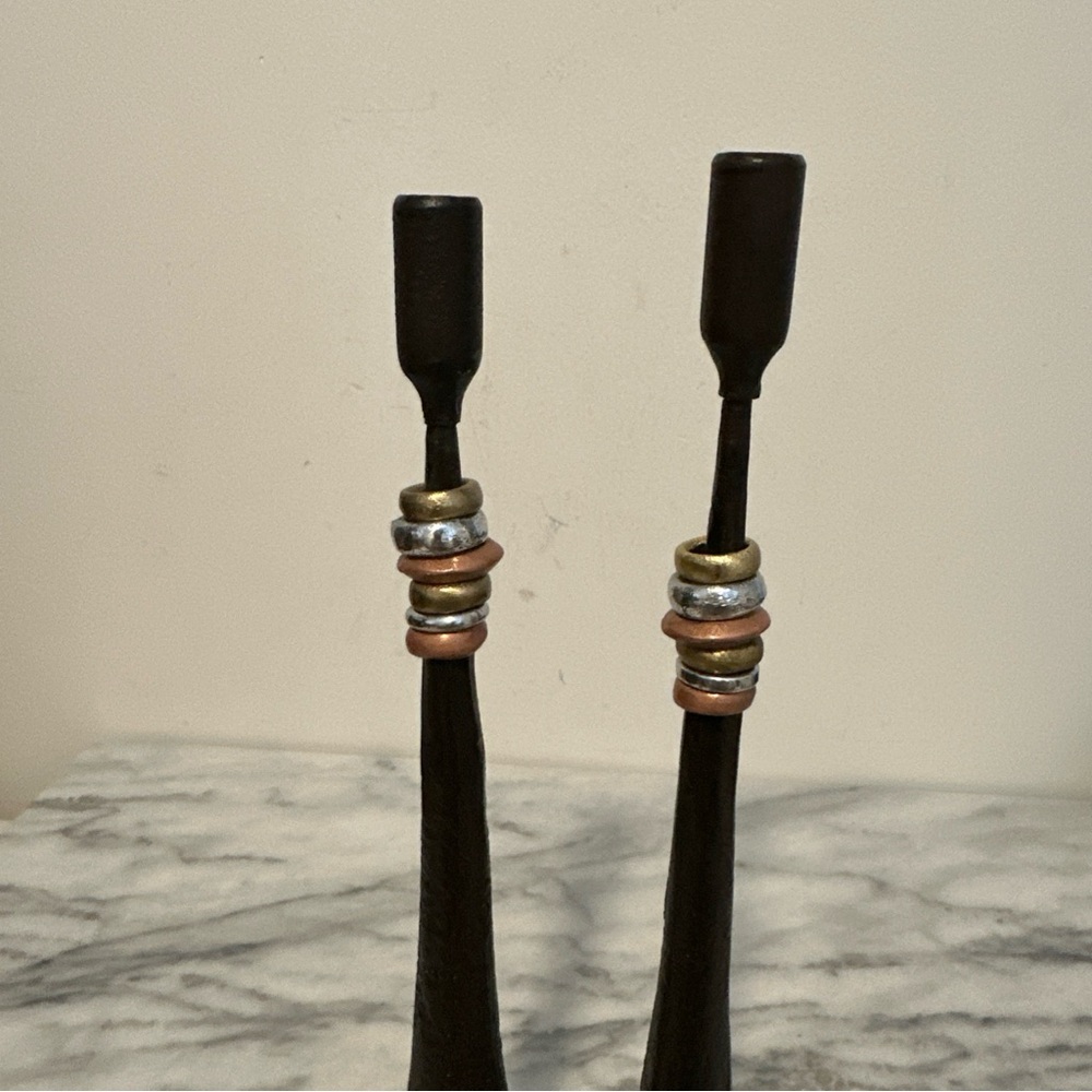 Luis Marques Handmade Modern
Minimalist Style Iron W/ Metal
Rings Candlestick - Picture 13 of 16